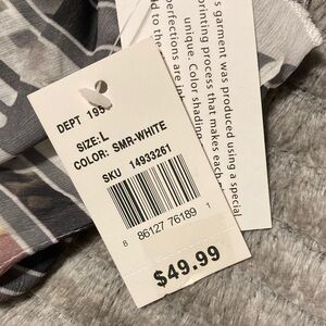 White and Gray Garment